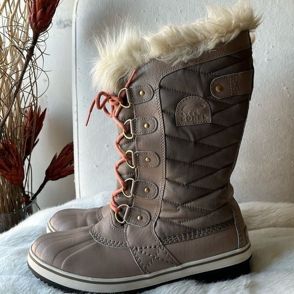 Sorel Tofino Winter Boots Omega Taupe Paradox Pink Women’s NWOT - Picture 3 of 15